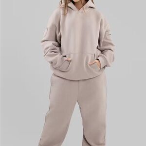 Cmfrt Travel Hoodie and Pants set S colorway BARK